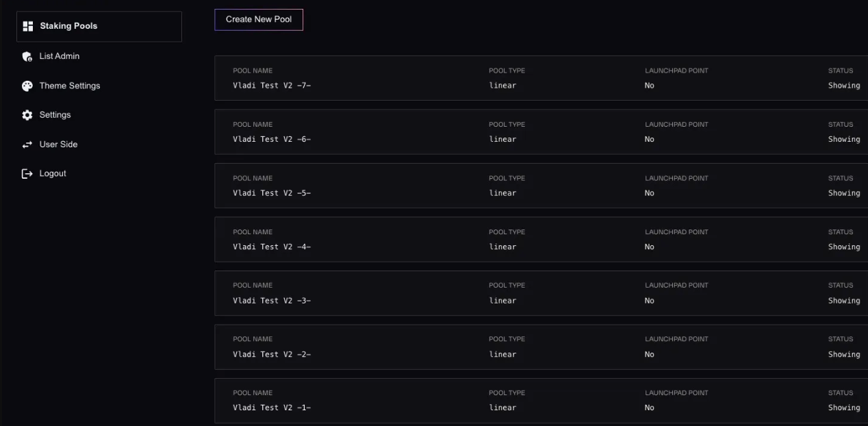 White-Label Staking Portal