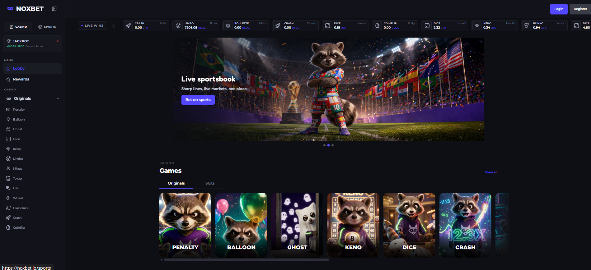 Crypto Casino & Sportsbook Platform